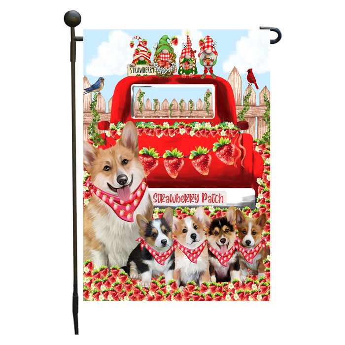 Corgi Dogs Garden Flag: Explore a Variety of Custom Designs, Double-Sided, Personalized, Weather Resistant, Garden Outside Yard Decor, Dog Gift for Pet Lovers