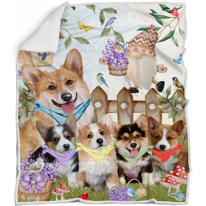 Corgi Blanket: Explore a Variety of Designs, Cozy Sherpa, Fleece and Woven, Custom, Personalized, Gift for Dog and Pet Lovers