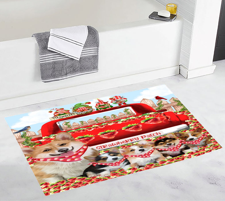 Corgi Bath Mat: Explore a Variety of Designs, Custom, Personalized, Anti-Slip Bathroom Rug Mats, Gift for Dog and Pet Lovers
