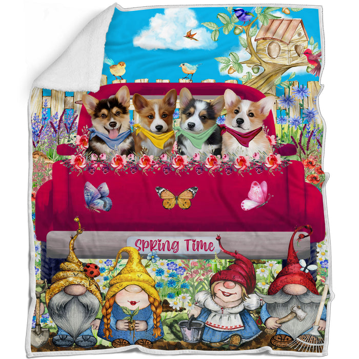 Corgi Blanket: Explore a Variety of Designs, Custom, Personalized Bed Blankets, Cozy Woven, Fleece and Sherpa, Gift for Dog and Pet Lovers