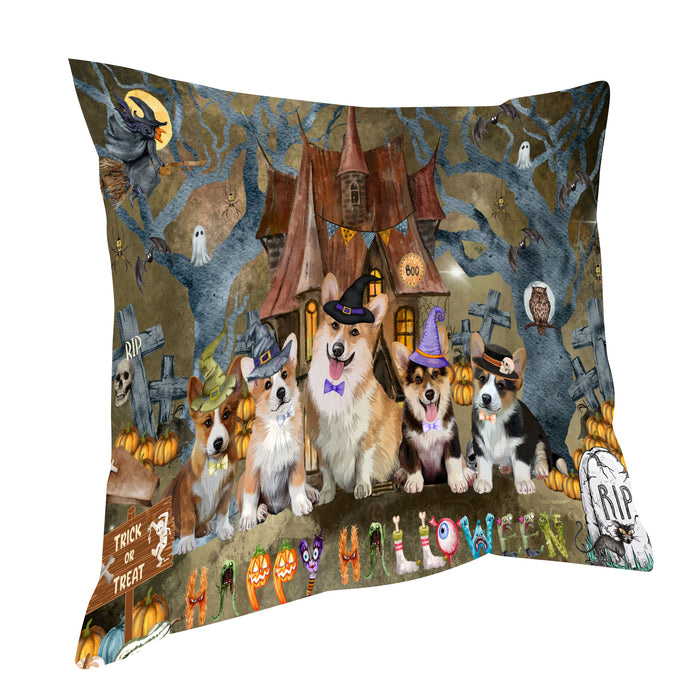 Corgi Throw Pillow: Explore a Variety of Designs, Custom, Cushion Pillows for Sofa Couch Bed, Personalized, Dog Lover's Gifts
