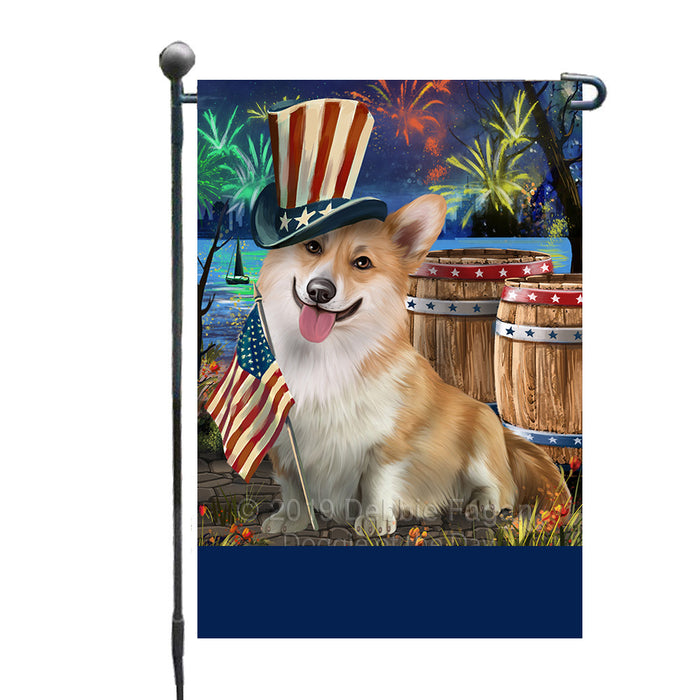 Personalized 4th of July Firework Corgi Dog Custom Garden Flags GFLG-DOTD-A57896