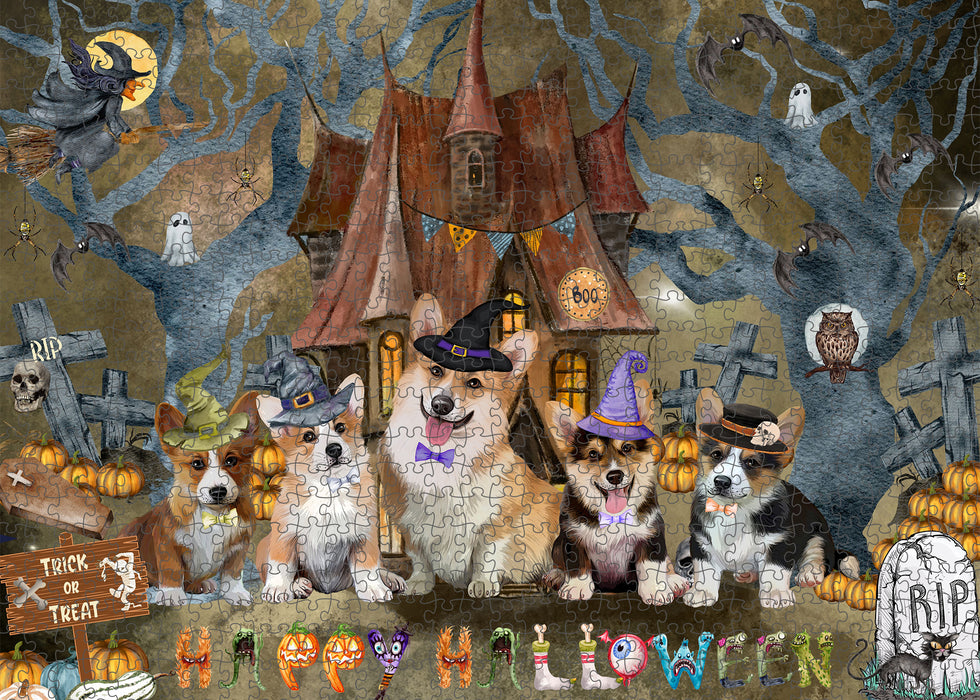 Corgi Jigsaw Puzzle, Interlocking Puzzles Games for Adult, Explore a Variety of Designs, Personalized, Custom, Gift for Pet and Dog Lovers