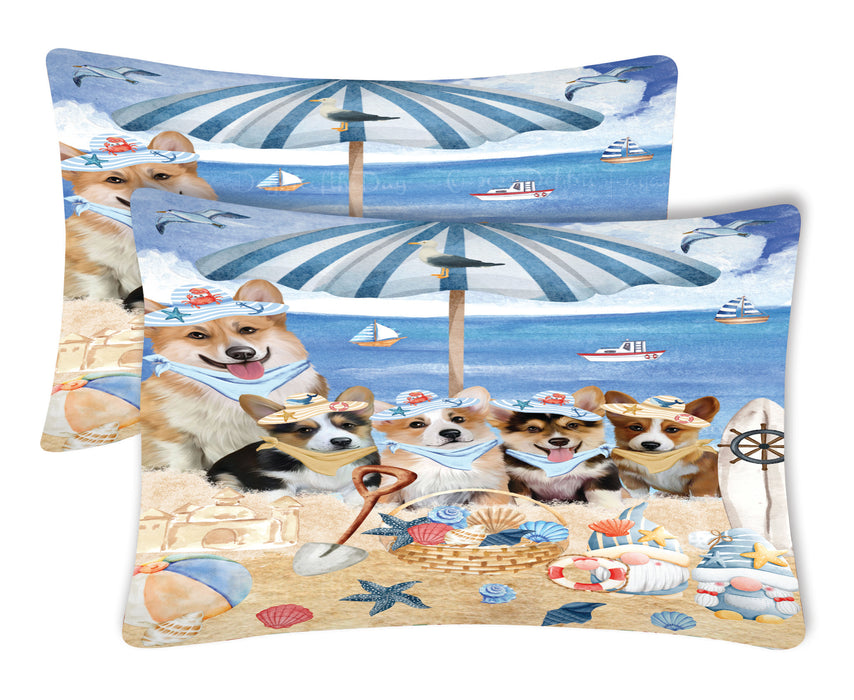 Corgi Pillow Case: Explore a Variety of Personalized Designs, Custom, Soft and Cozy Pillowcases Set of 2, Pet & Dog Gifts