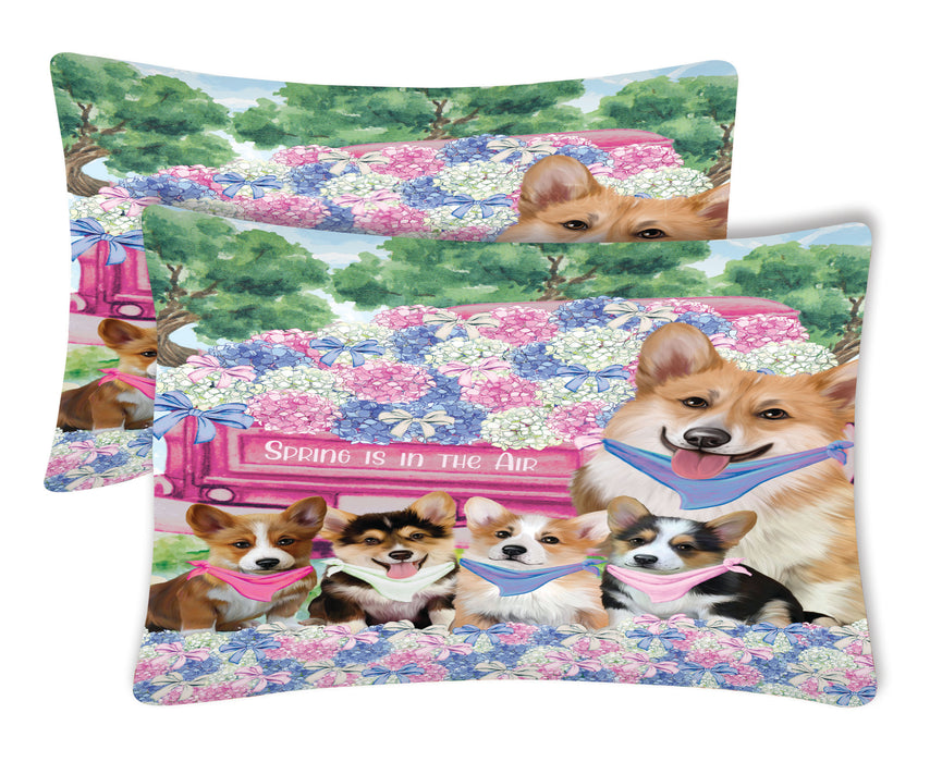 Corgi Pillow Case: Explore a Variety of Custom Designs, Personalized, Soft and Cozy Pillowcases Set of 2, Gift for Pet and Dog Lovers