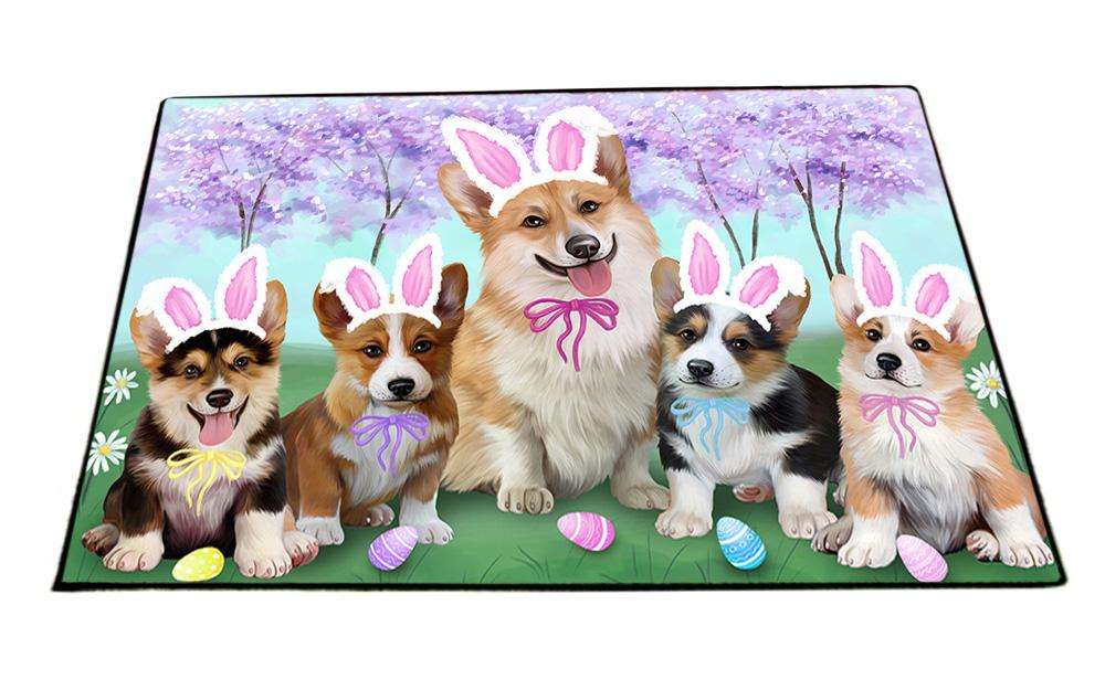 Corgis Dog Easter Holiday Floormat FLMS49524