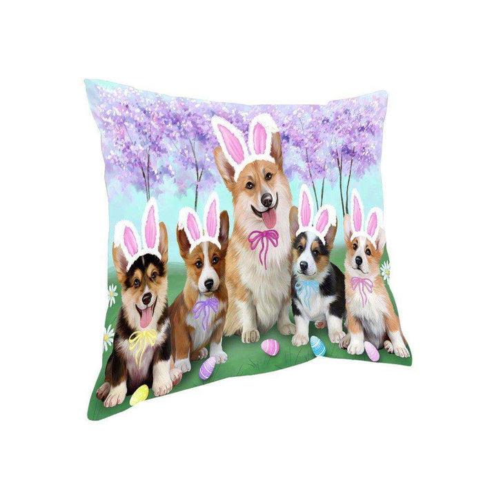 Corgis Dog Easter Holiday Pillow PIL52312
