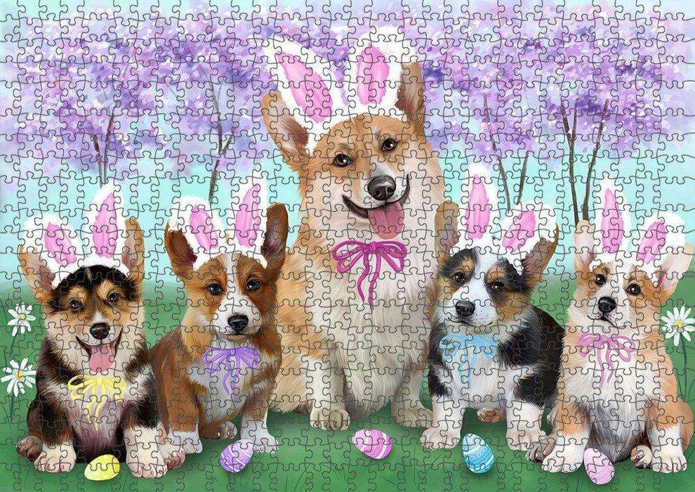Corgis Dog Easter Holiday Puzzle with Photo Tin PUZL50385