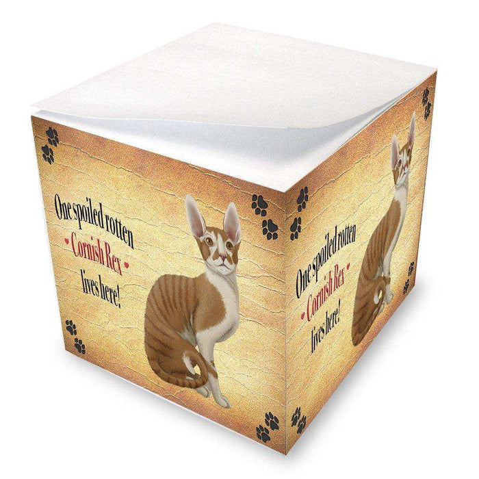 Cornich Rex Spoiled Rotten Cat Note Cube