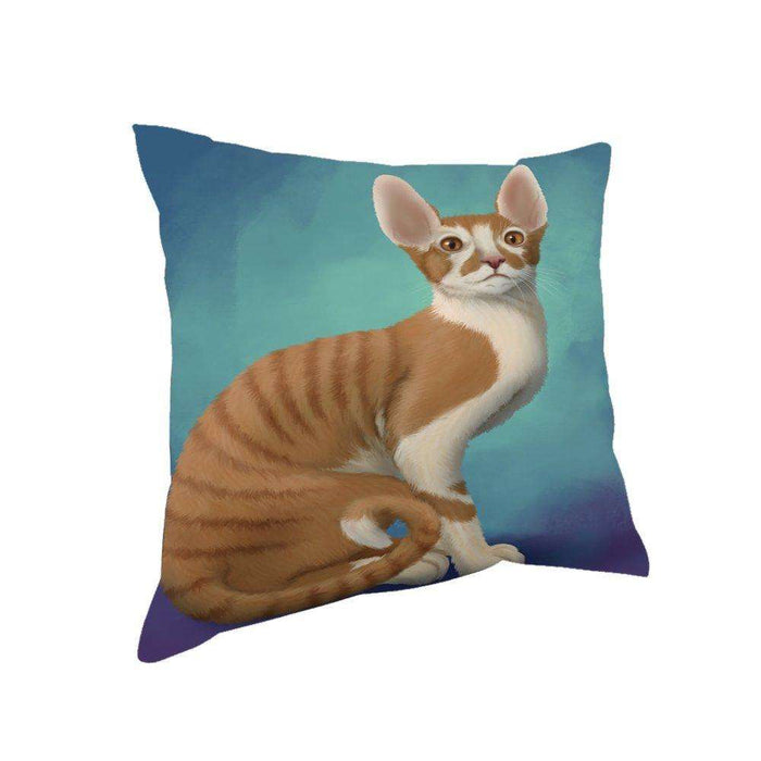 Cornish Red Cat Throw Pillow