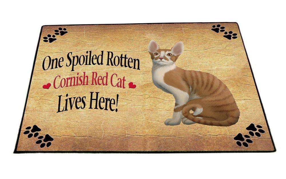 Cornish Red Spoiled Rotten Cat Indoor/Outdoor Floormat