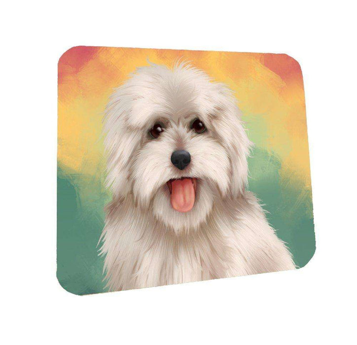 Coton De Tulear Dog Coasters Set of 4