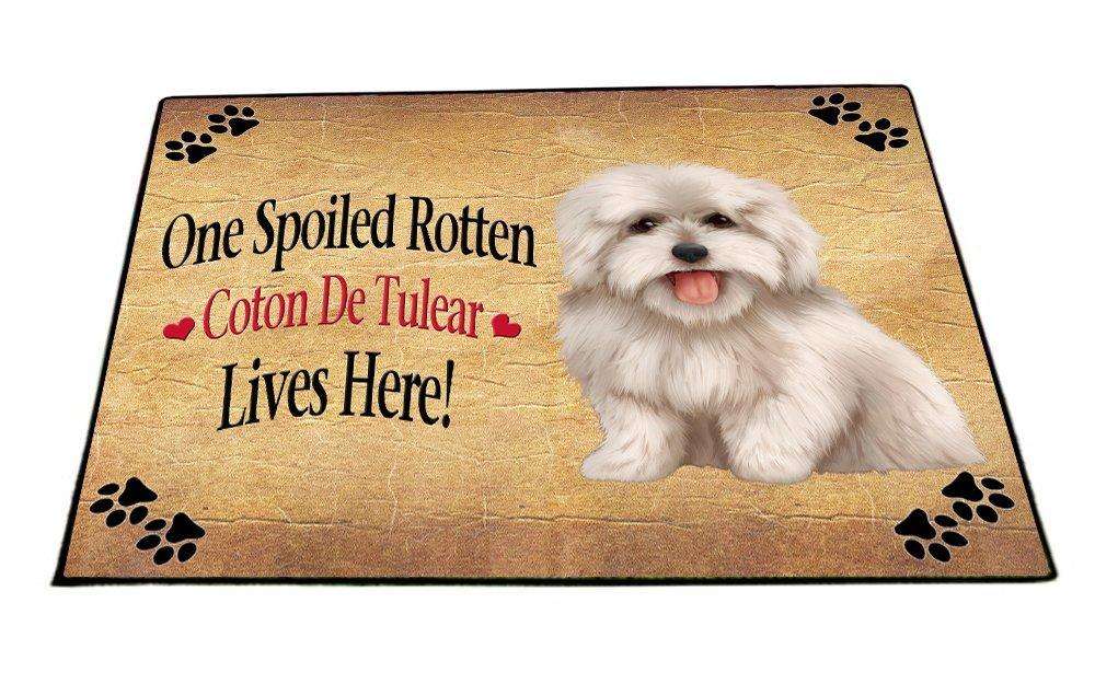 Coton De Tulear Spoiled Rotten Dog Indoor/Outdoor Floormat