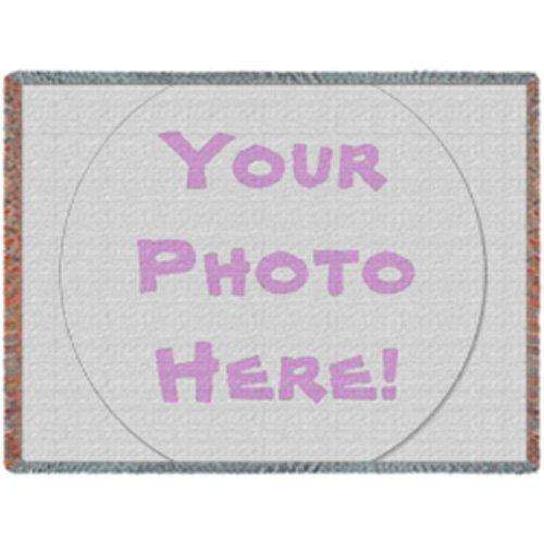Custom Made Woven Throw Blanket 54 x 38 with Your Favorite Photo
