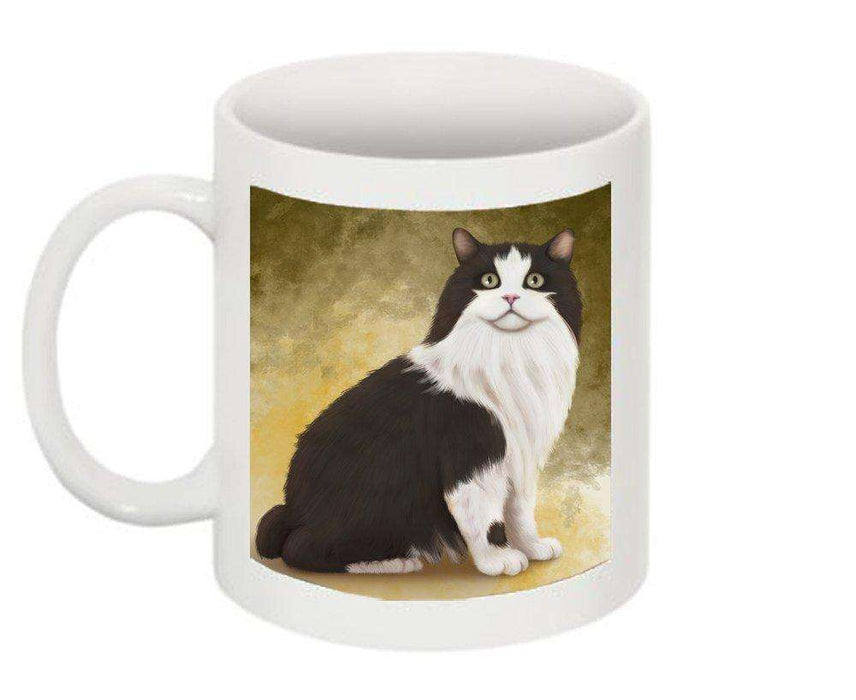 Cymric Black And White Cat Mug