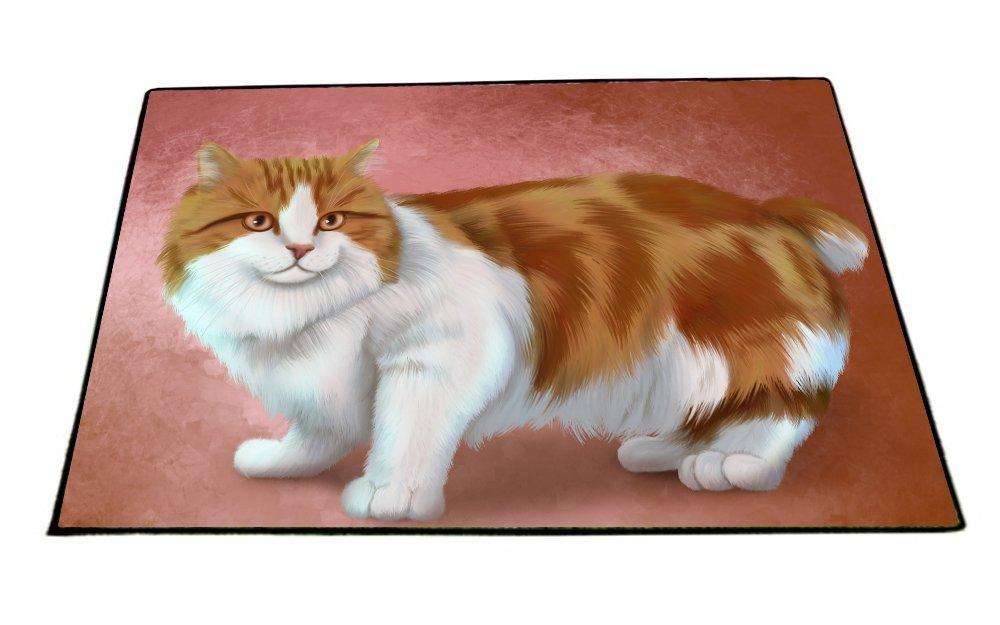 Cymric Orange And White Cat Indoor/Outdoor Floormat