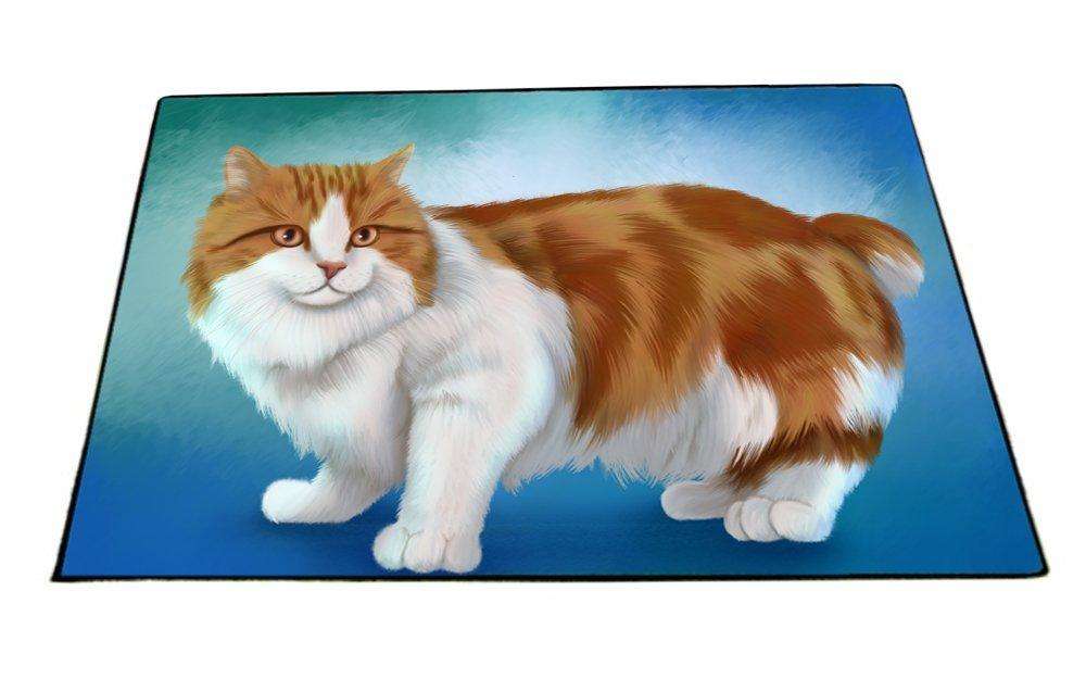 Cymric Orange And White Cat Indoor/Outdoor Floormat
