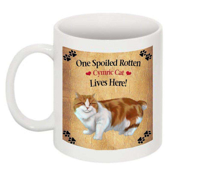 Cymric Orange And White Spoiled Rotten Cat Mug