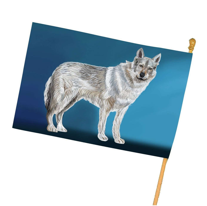Czechoslovakian Wolfdog Dog House Flag