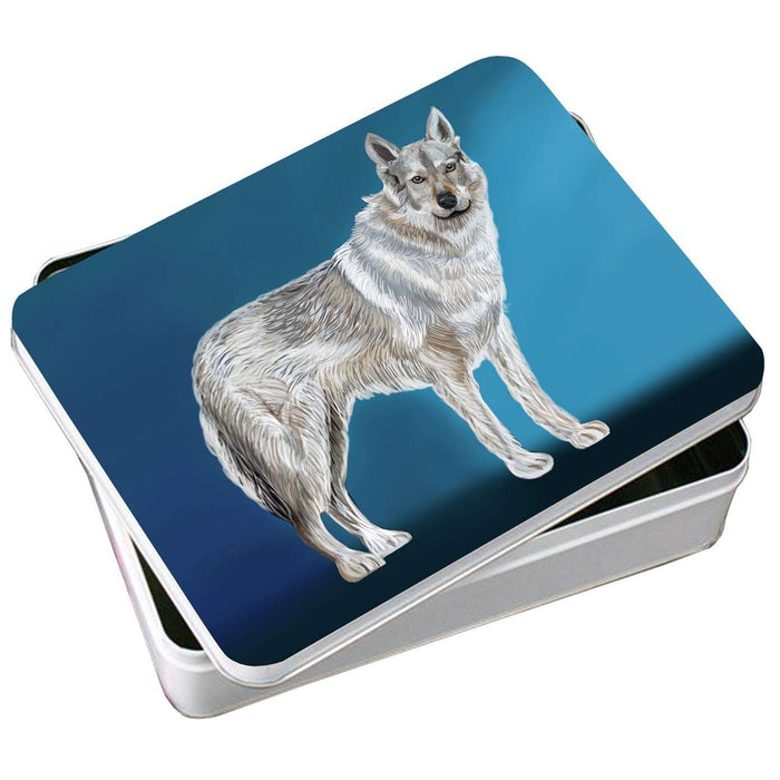 Czechoslovakian Wolfdog Dog Photo Storage Tin
