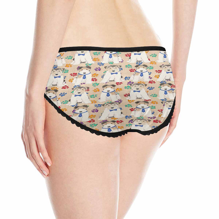 Wire Fox Terrier Dogs Blue  Women&#039;s All Over Print Classic Briefs
