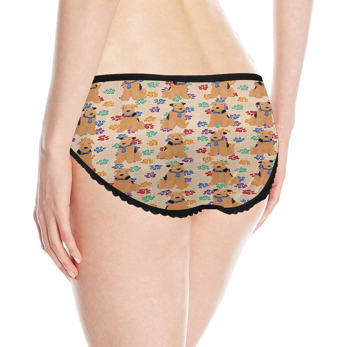 Airedale Dogs Blue  Women&#039;s All Over Print Classic Briefs