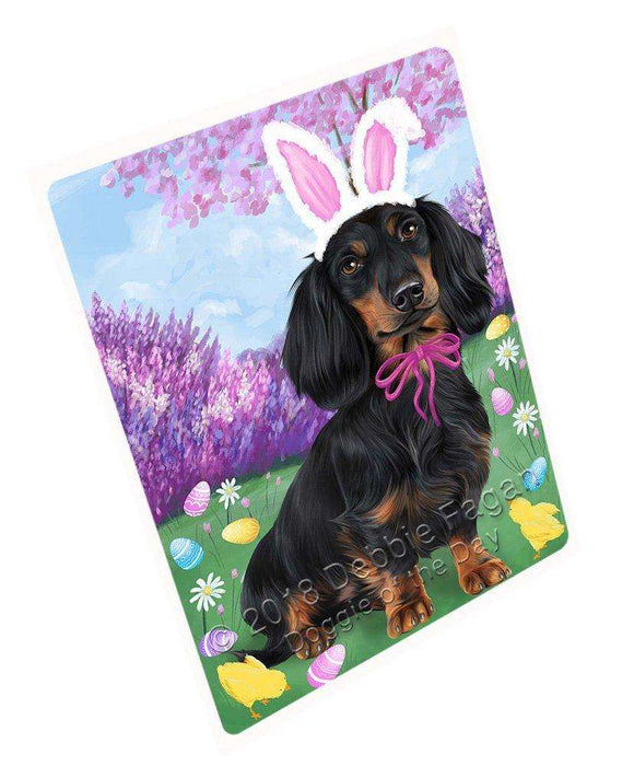 Dachshund Dog Easter Holiday Tempered Cutting Board C51225