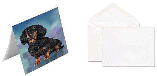 Dachshund Dog Handmade Artwork Assorted Pets Greeting Cards and Note Cards with Envelopes for All Occasions and Holiday Seasons
