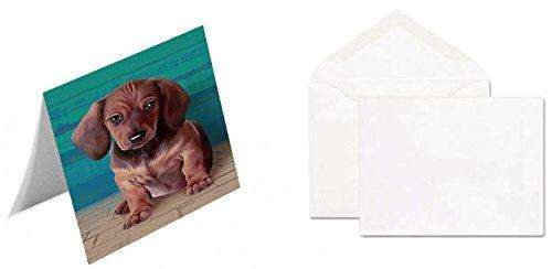 Dachshund Dog Handmade Artwork Assorted Pets Greeting Cards and Note Cards with Envelopes for All Occasions and Holiday Seasons