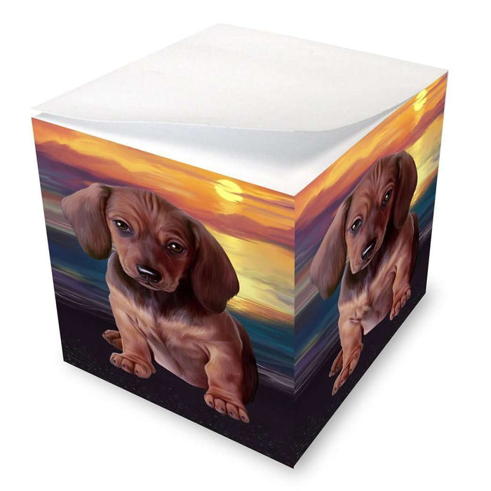 Dachshund Dog Note Cube