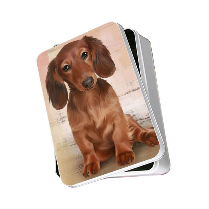 Dachshund Dog Photo Storage Tin