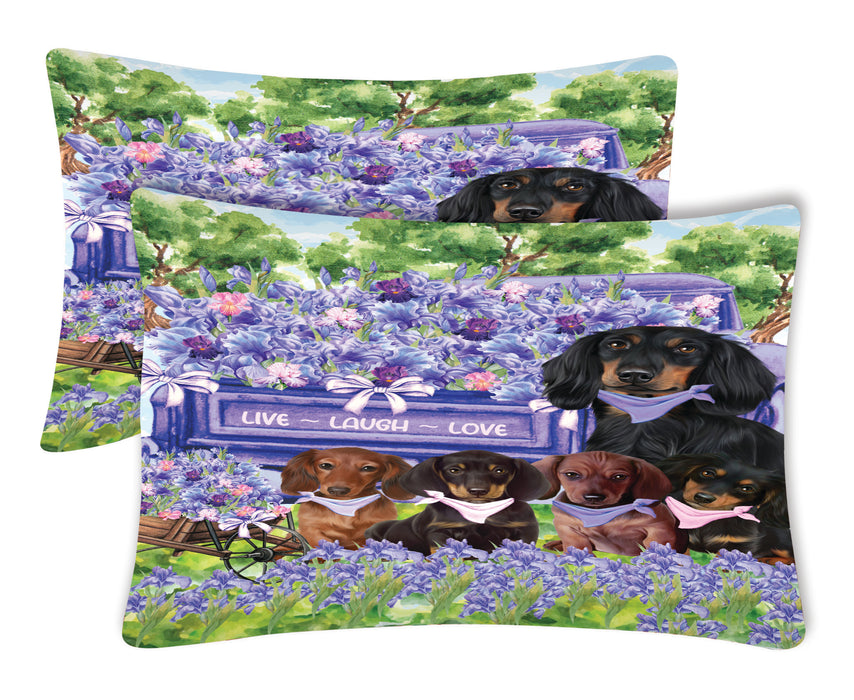 Dachshund Pillow Case: Explore a Variety of Personalized Designs, Custom, Soft and Cozy Pillowcases Set of 2, Pet & Dog Gifts