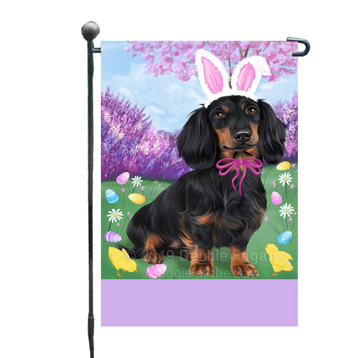 Personalized Easter Holiday Dachshund Dog Custom Garden Flags GFLG-DOTD-A58849