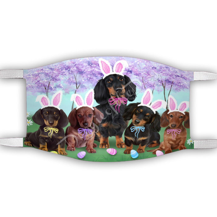 Easter Holiday Dachshund Dogs Face Mask FM49597