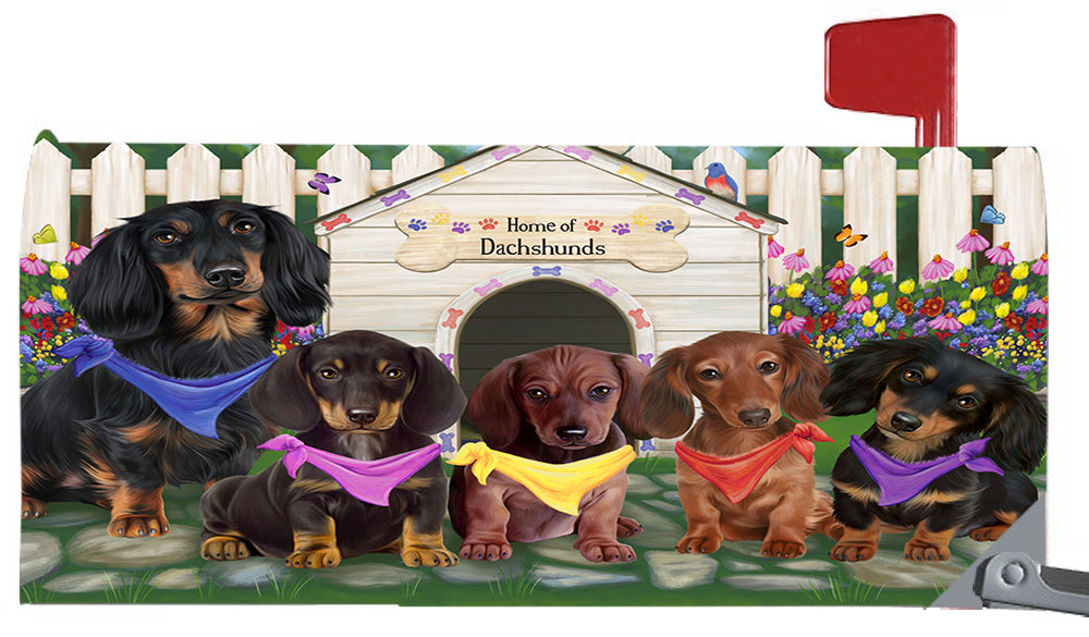 Spring Dog House Dachshund Dogs Magnetic Mailbox Cover MBC48640