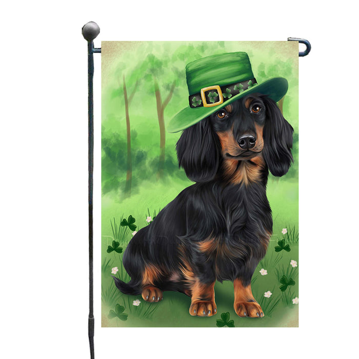 St. Patricks Day Irish Dachshund Dog Garden Flags Outdoor Decor for Homes and Gardens Double Sided Garden Yard Spring Decorative Vertical Home Flags Garden Porch Lawn Flag for Decorations GFLG68628
