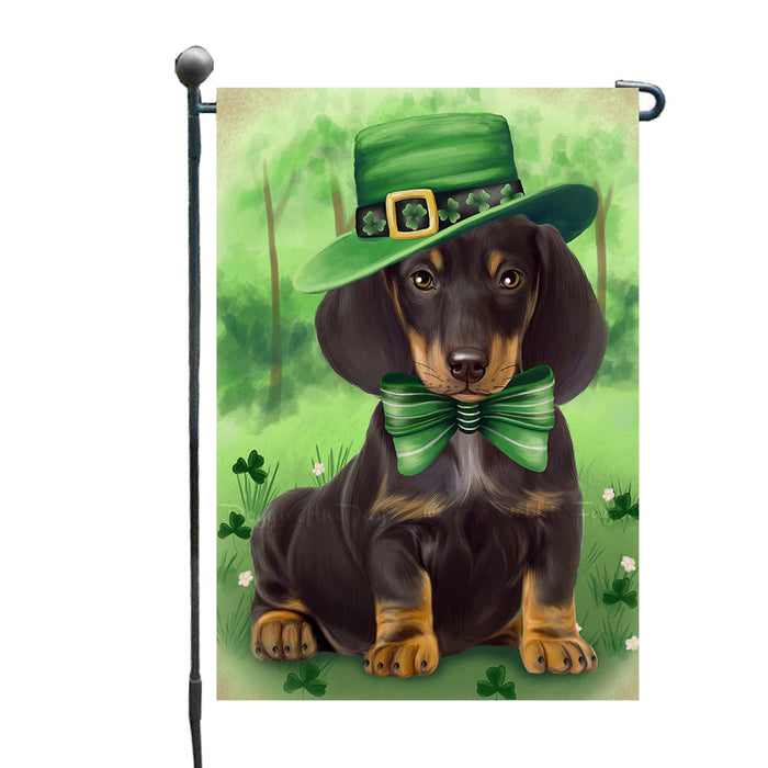 St. Patricks Day Irish Dachshund Dog Garden Flags Outdoor Decor for Homes and Gardens Double Sided Garden Yard Spring Decorative Vertical Home Flags Garden Porch Lawn Flag for Decorations GFLG68629