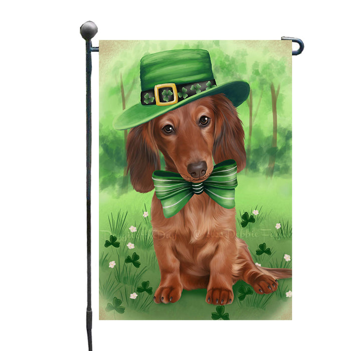 St. Patricks Day Irish Dachshund Dog Garden Flags Outdoor Decor for Homes and Gardens Double Sided Garden Yard Spring Decorative Vertical Home Flags Garden Porch Lawn Flag for Decorations GFLG68630