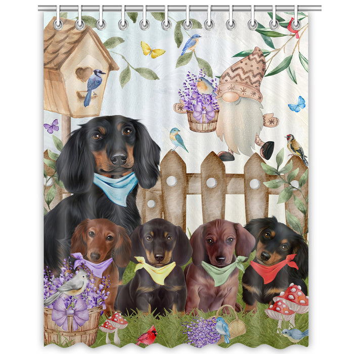 Dachshund Shower Curtain, Personalized Bathtub Curtains for Bathroom Decor with Hooks, Explore a Variety of Designs, Custom, Pet Gift for Dog Lovers