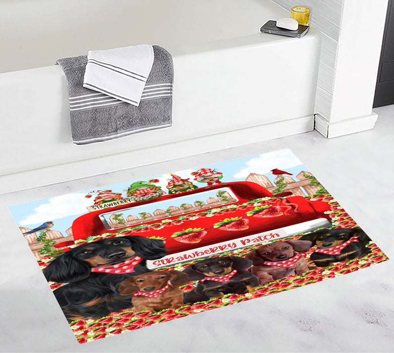 Dachshund Anti-Slip Bath Mat, Explore a Variety of Designs, Soft and Absorbent Bathroom Rug Mats, Personalized, Custom, Dog and Pet Lovers Gift