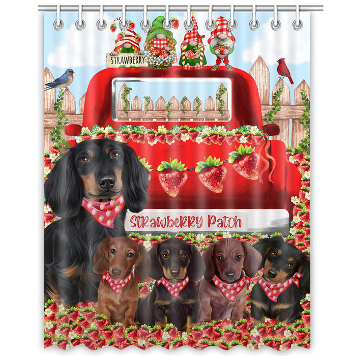 Dachshund Shower Curtain, Custom Bathtub Curtains with Hooks for Bathroom, Explore a Variety of Designs, Personalized, Gift for Pet and Dog Lovers