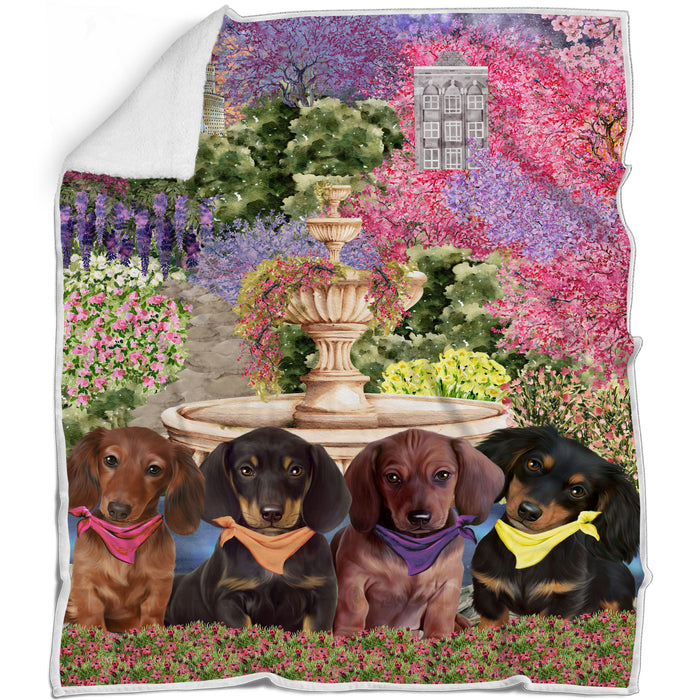 Dachshund Blanket: Explore a Variety of Custom Designs, Bed Cozy Woven, Fleece and Sherpa, Personalized Dog Gift for Pet Lovers