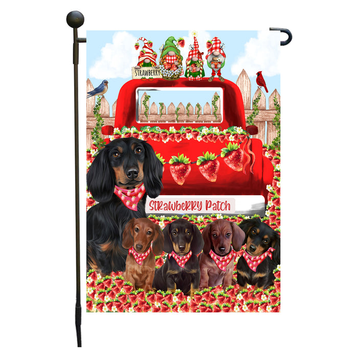 Dachshund Dogs Garden Flag: Explore a Variety of Custom Designs, Double-Sided, Personalized, Weather Resistant, Garden Outside Yard Decor, Dog Gift for Pet Lovers