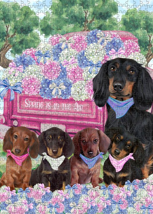 Dachshund Jigsaw Puzzle, Interlocking Puzzles Games for Adult, Explore a Variety of Designs, Personalized, Custom, Gift for Pet and Dog Lovers