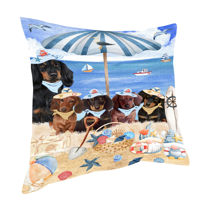 Dachshund Throw Pillow: Explore a Variety of Designs, Custom, Cushion Pillows for Sofa Couch Bed, Personalized, Dog Lover's Gifts