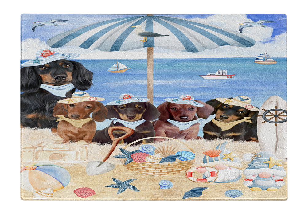 Dachshund Tempered Glass Cutting Board: Explore a Variety of Custom Designs, Personalized, Scratch and Stain Resistant Boards for Kitchen, Gift for Dog and Pet Lovers