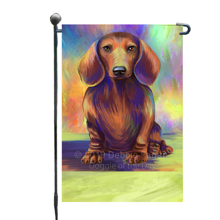 Personalized Paradise Wave Dachshund Dog Custom Garden Flags GFLG-DOTD-A60031