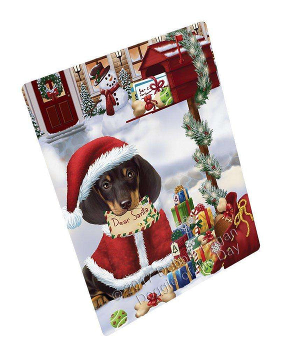 Dachshunds Dear Santa Letter Christmas Holiday Mailbox Dog Art Portrait Print Woven Throw Sherpa Plush Fleece Blanket