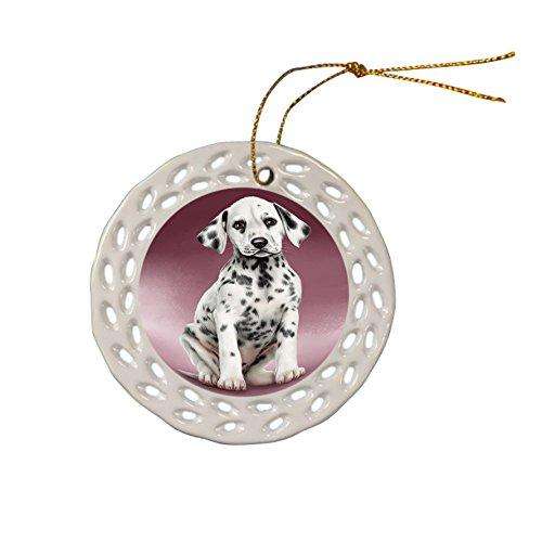 Dalmatian Dog Ceramic Doily Ornament DPOR48307