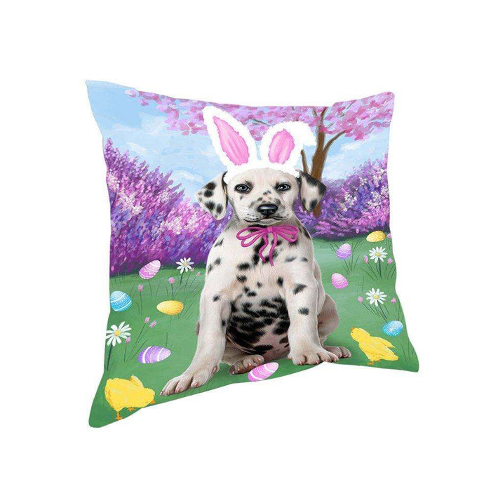Dalmatian Dog Easter Holiday Pillow PIL52408